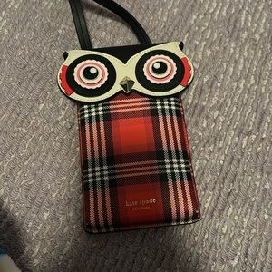 Red kate spade owl purse